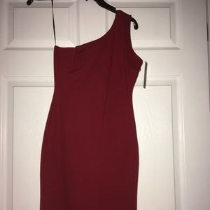 Red one shoulder Lulu’s dress